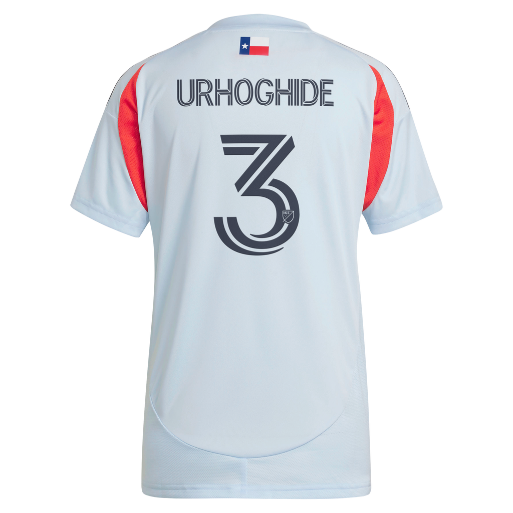 Women's FC Dallas Osaze Urhoghide Light Blue 2025 The Inferno Kit Replica Jersey