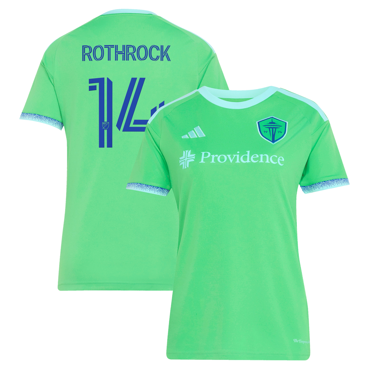 Women's Seattle Sounders FC Paul Rothrock Rave Green 2026 The Evergreen State Kit Replica Jersey