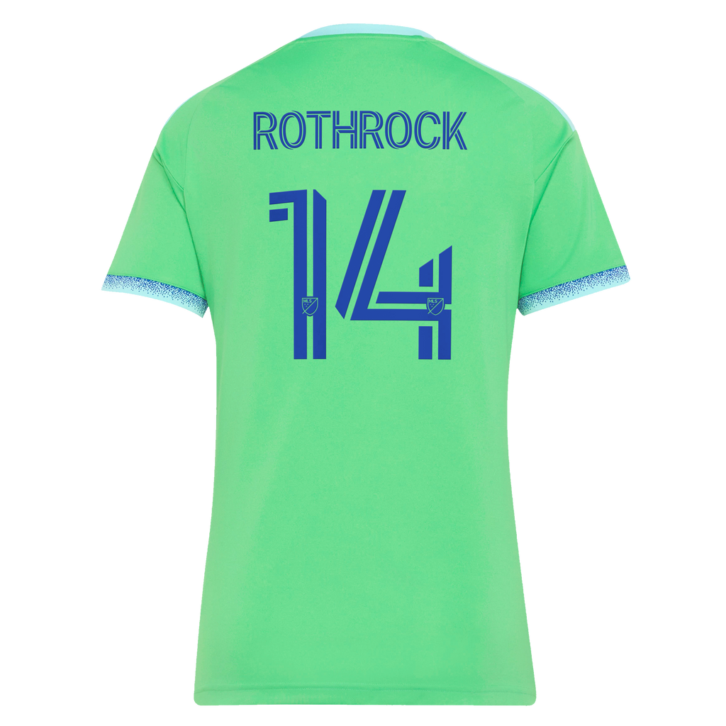 Women's Seattle Sounders FC Paul Rothrock Rave Green 2026 The Evergreen State Kit Replica Jersey