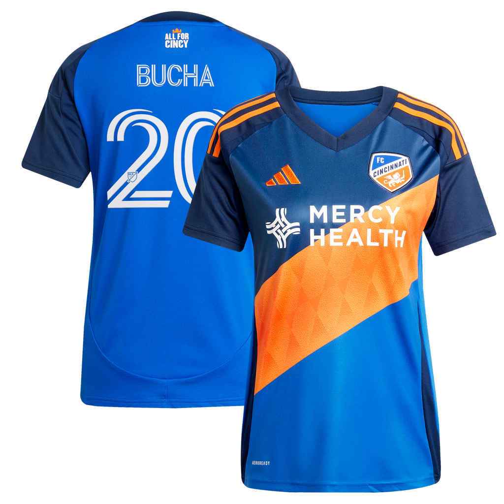 Women's FC Cincinnati Pavel Bucha Blue 2025 Orange and Blue Legacy Kit Replica Jersey