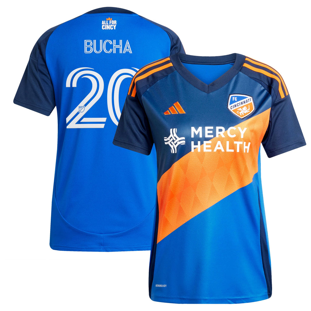 Women's FC Cincinnati Pavel Bucha Blue 2025 Orange and Blue Legacy Kit Replica Jersey