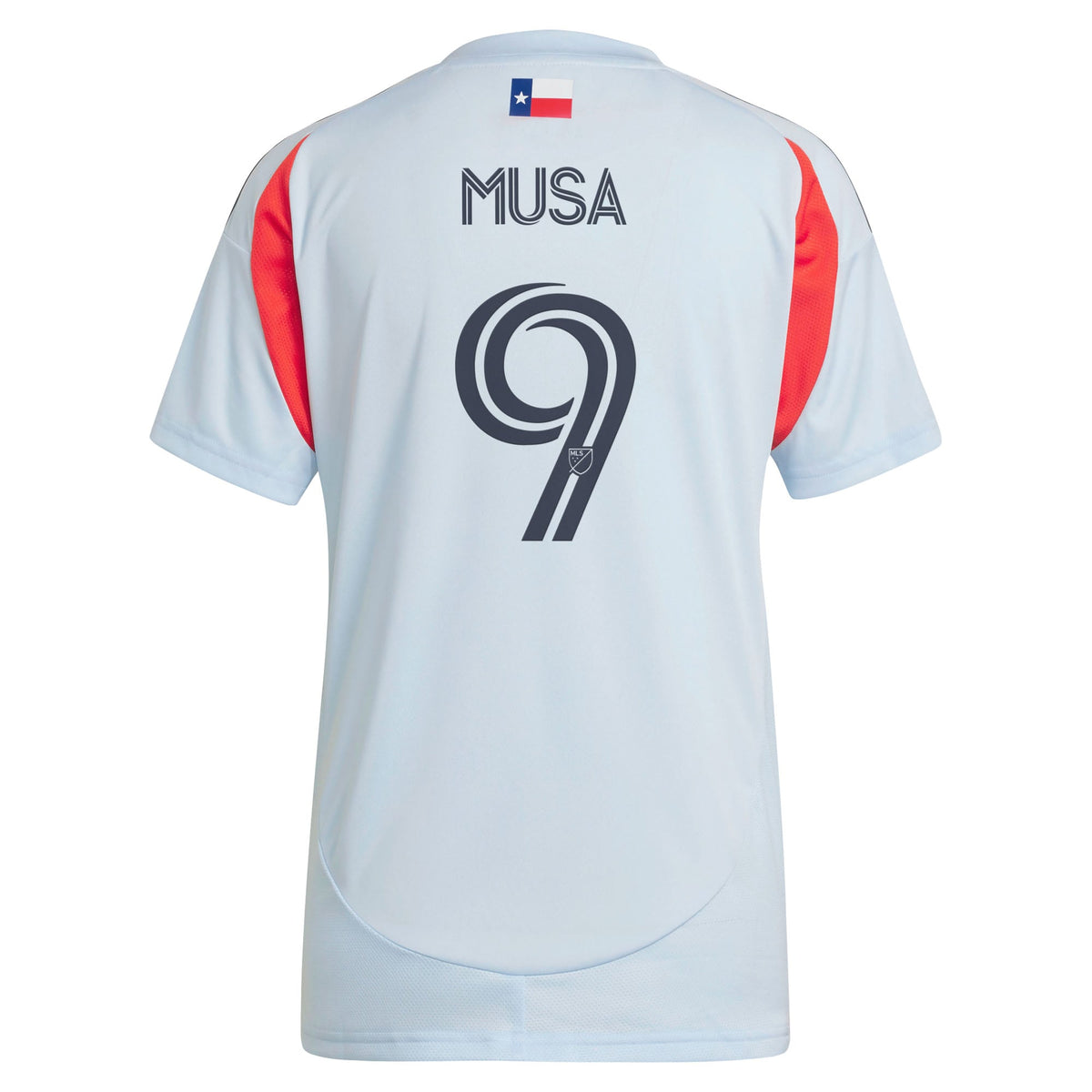 Women's FC Dallas Petar Musa Light Blue 2025 The Inferno Kit Replica Player Jersey