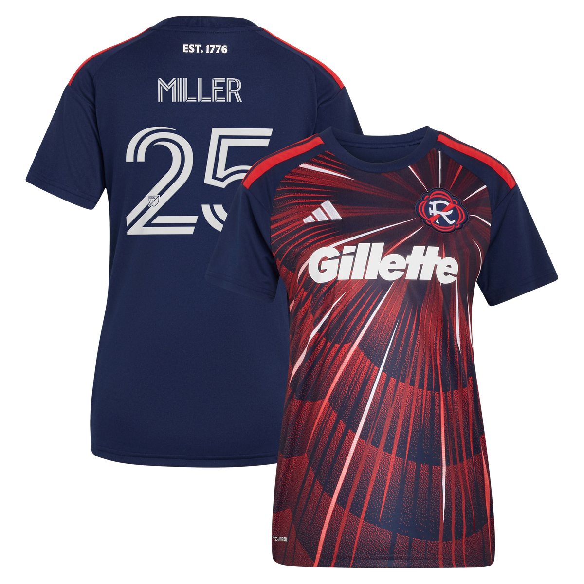 Women's New England Revolution Peyton Miller Blue 2026 Independence Day Replica Jersey