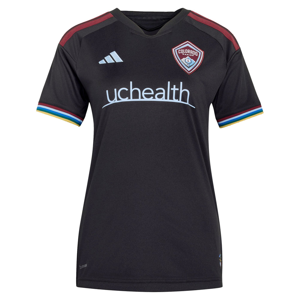 Women's Colorado Rapids Rafael Navarro Black 2026 Colorful Colorado Replica Jersey