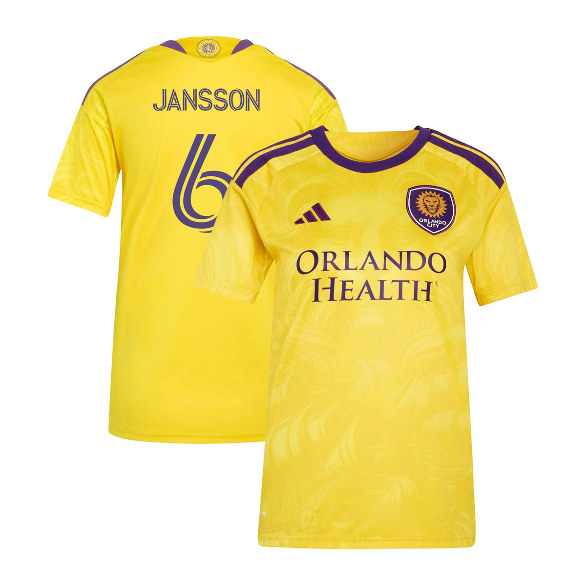 Women's Orlando City SC Robin Jansson Gold 2026 Sunken Treasure Kit Replica Jersey