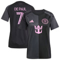 Women's Inter Miami CF Rodrigo De Paul Black 2025 The Fortitude Kit Replica Player Jersey