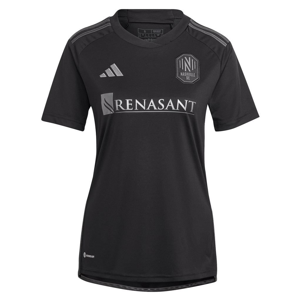 Women's Nashville SC Sam Surridge Black 2023 Man In Black Kit Replica Player Jersey