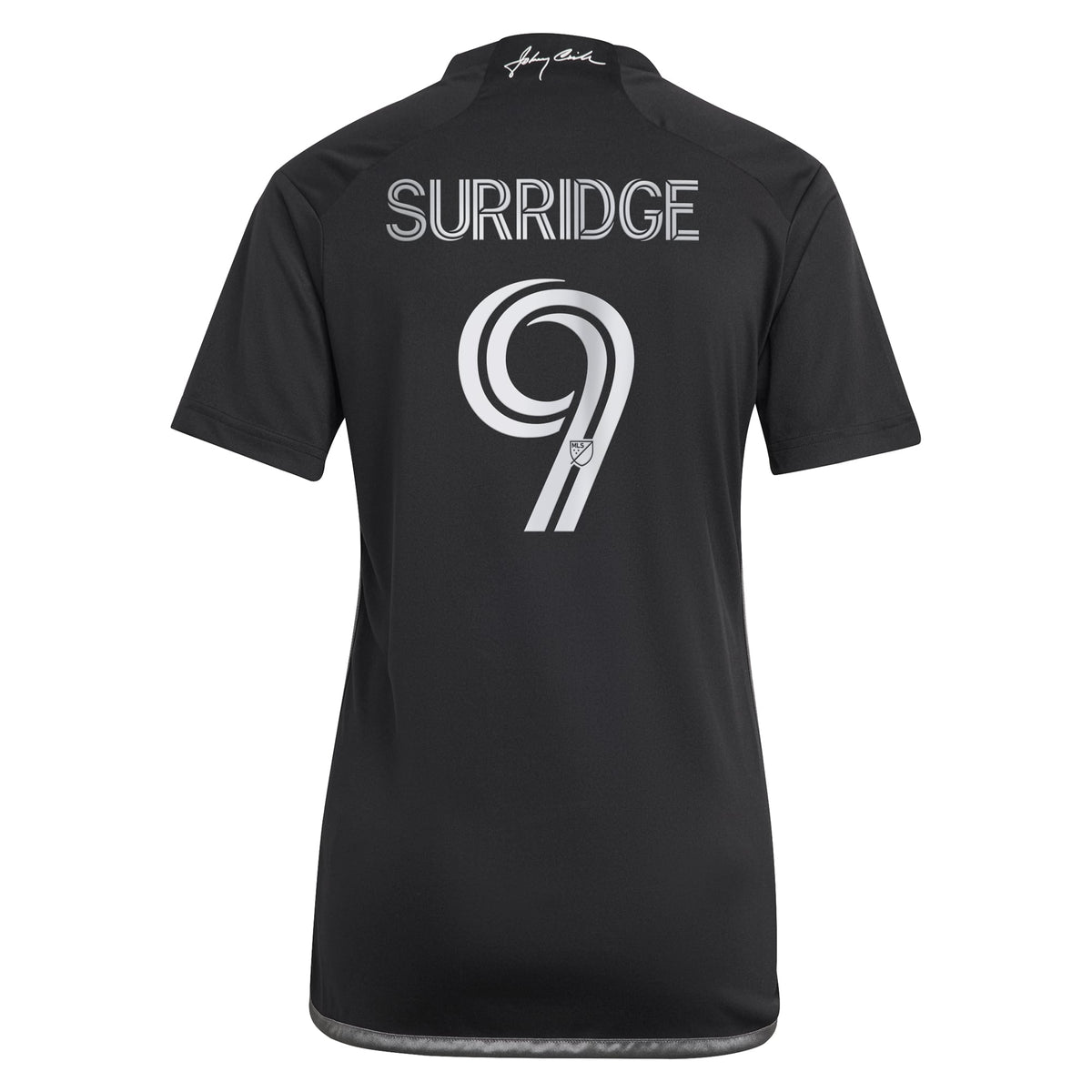 Women's Nashville SC Sam Surridge Black 2023 Man In Black Kit Replica Player Jersey