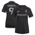 Women's Nashville SC Sam Surridge Black 2023 Man In Black Kit Replica Player Jersey