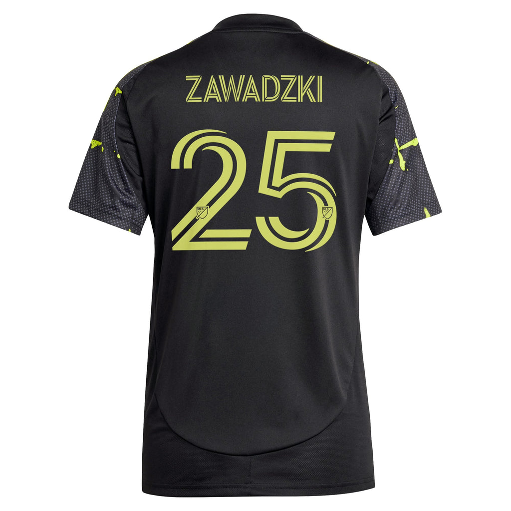Women's Columbus Crew Sean Zawadzki Black 2025 The Goosebumps Kit Replica Player Jersey