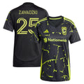 Women's Columbus Crew Sean Zawadzki Black 2025 The Goosebumps Kit Replica Player Jersey