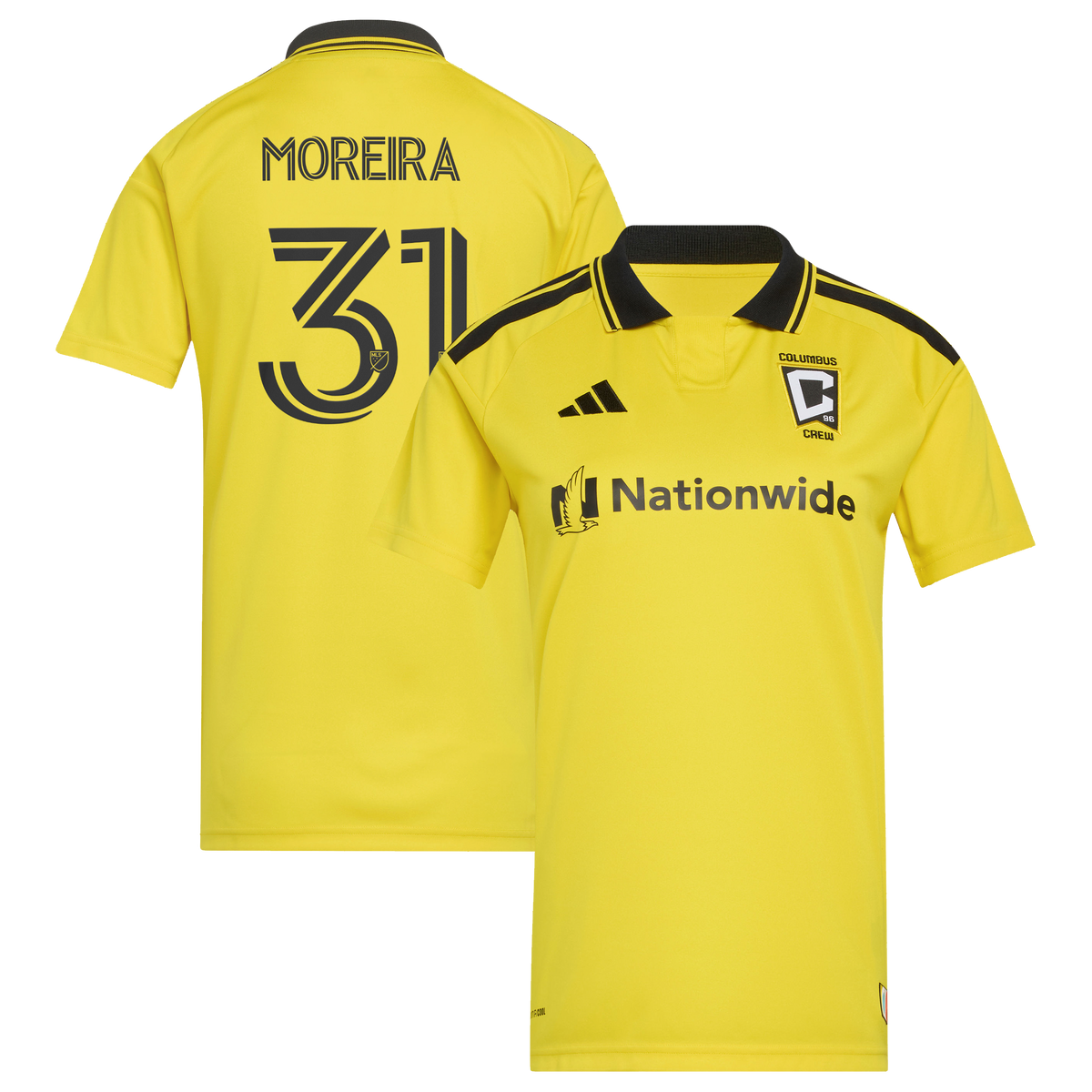 Women's Columbus Crew Steven Moreira Yellow 2026 The Crafted for Excellence Kit Replica Jersey