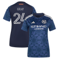 Women's New York City FC Tayvon Gray Blue 2026 The All Nations Kit Replica Jersey