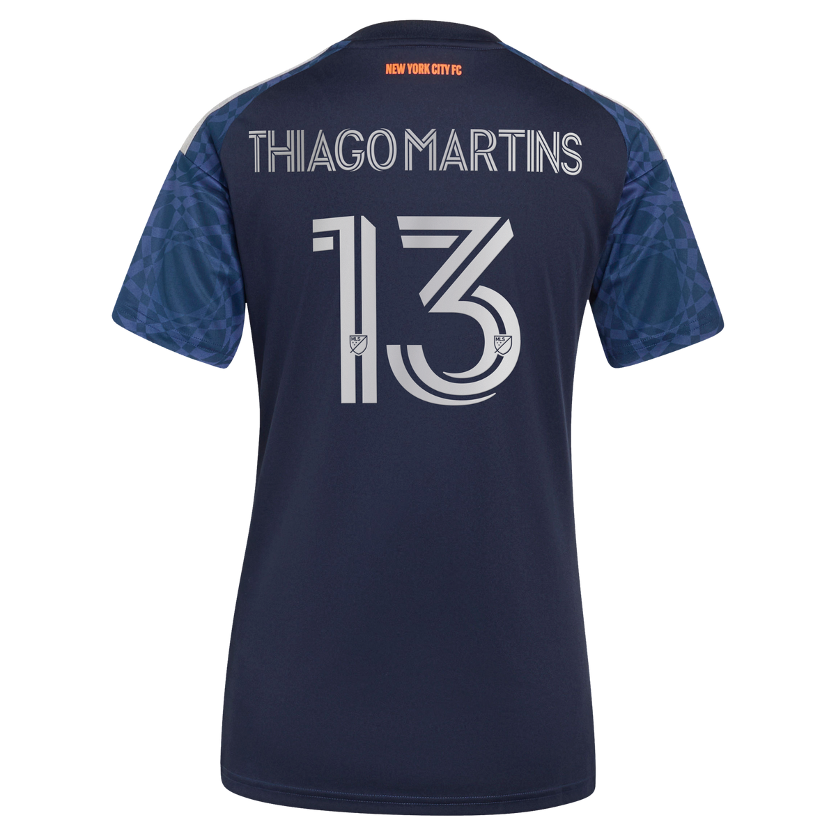 Women's New York City FC Thiago Martins Blue 2026 The All Nations Kit Replica Jersey