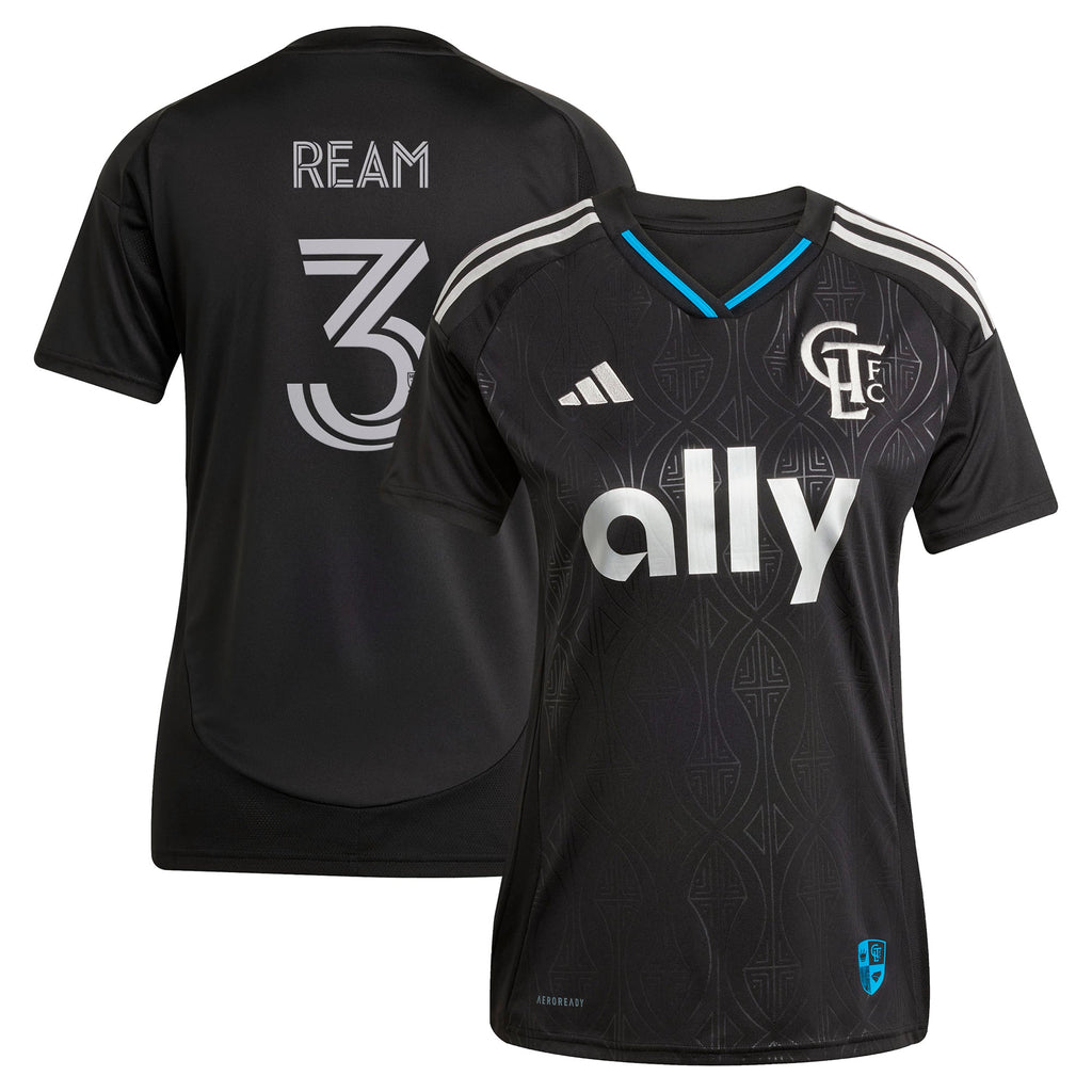 Women's Charlotte FC Tim Ream Black 2025 Fortress Kit Replica Player Jersey