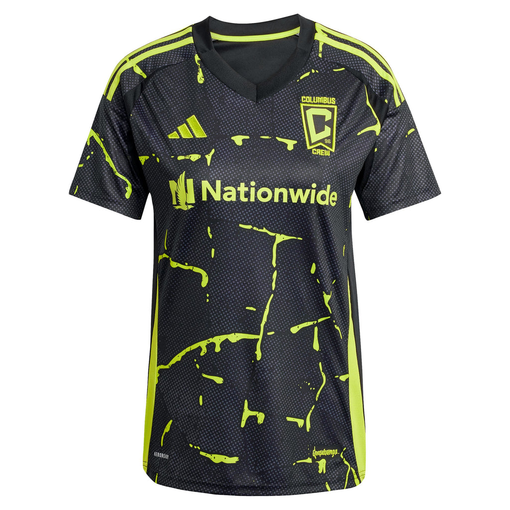 Women's Columbus Crew Wessam Abou Ali Black 2025 The Goosebumps Kit Replica Jersey