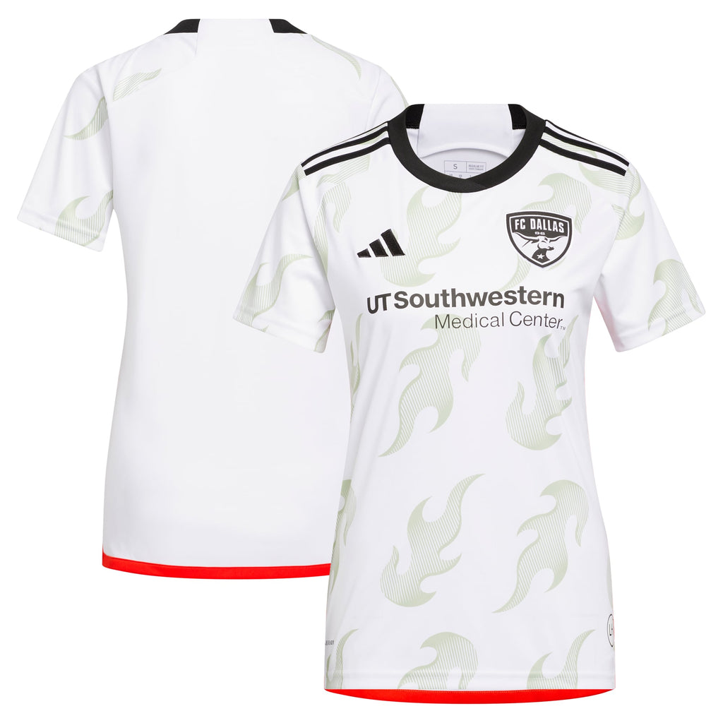 Women's FC Dallas White 2023 Burn Baby Burn Replica Jersey