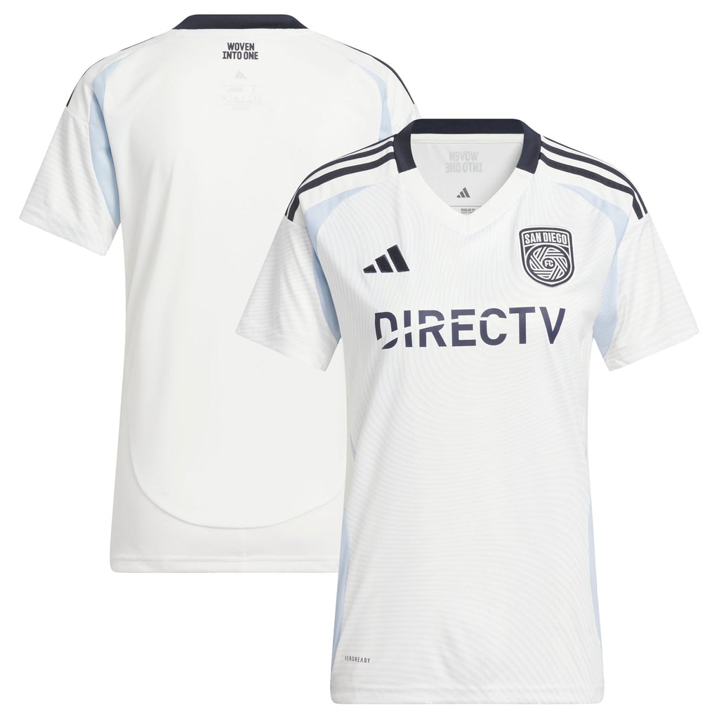 Women's San Diego FC White 2025 Woven Into One Replica Jersey