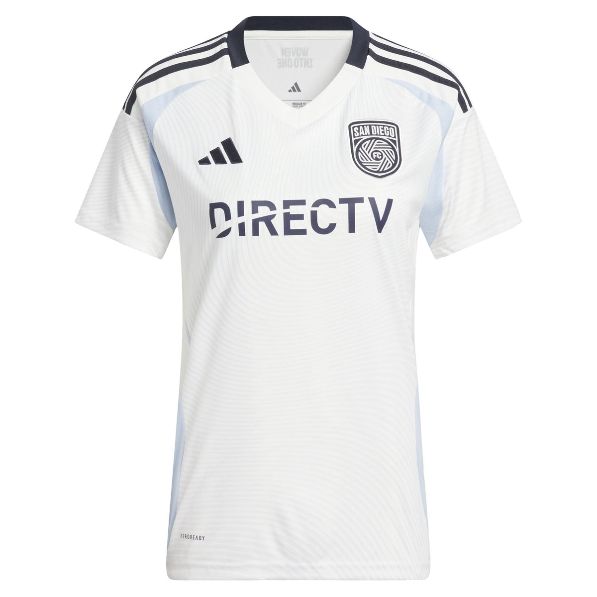 Women's San Diego FC White 2025 Woven Into One Replica Jersey