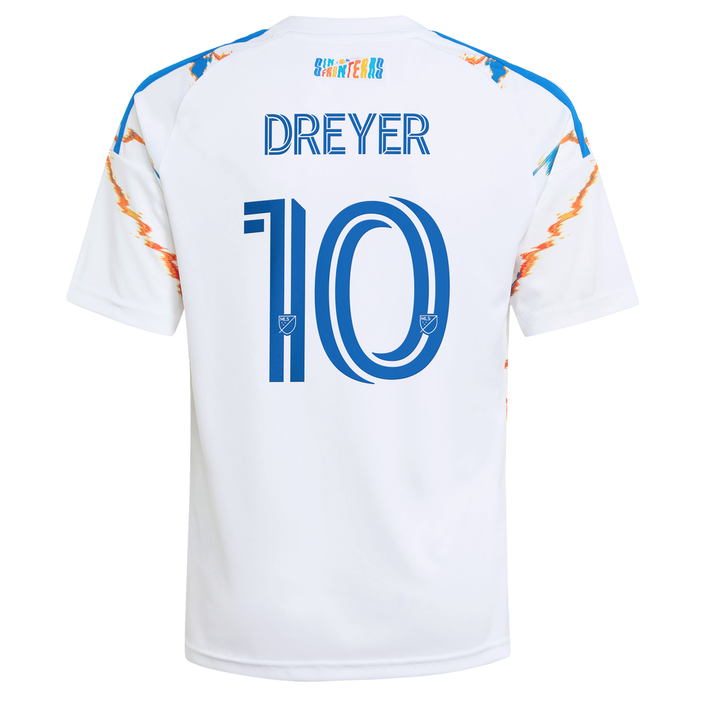 Youth San Diego FC Anders Dreyer White 2026 Unprecedented Unity Kit Replica Jersey