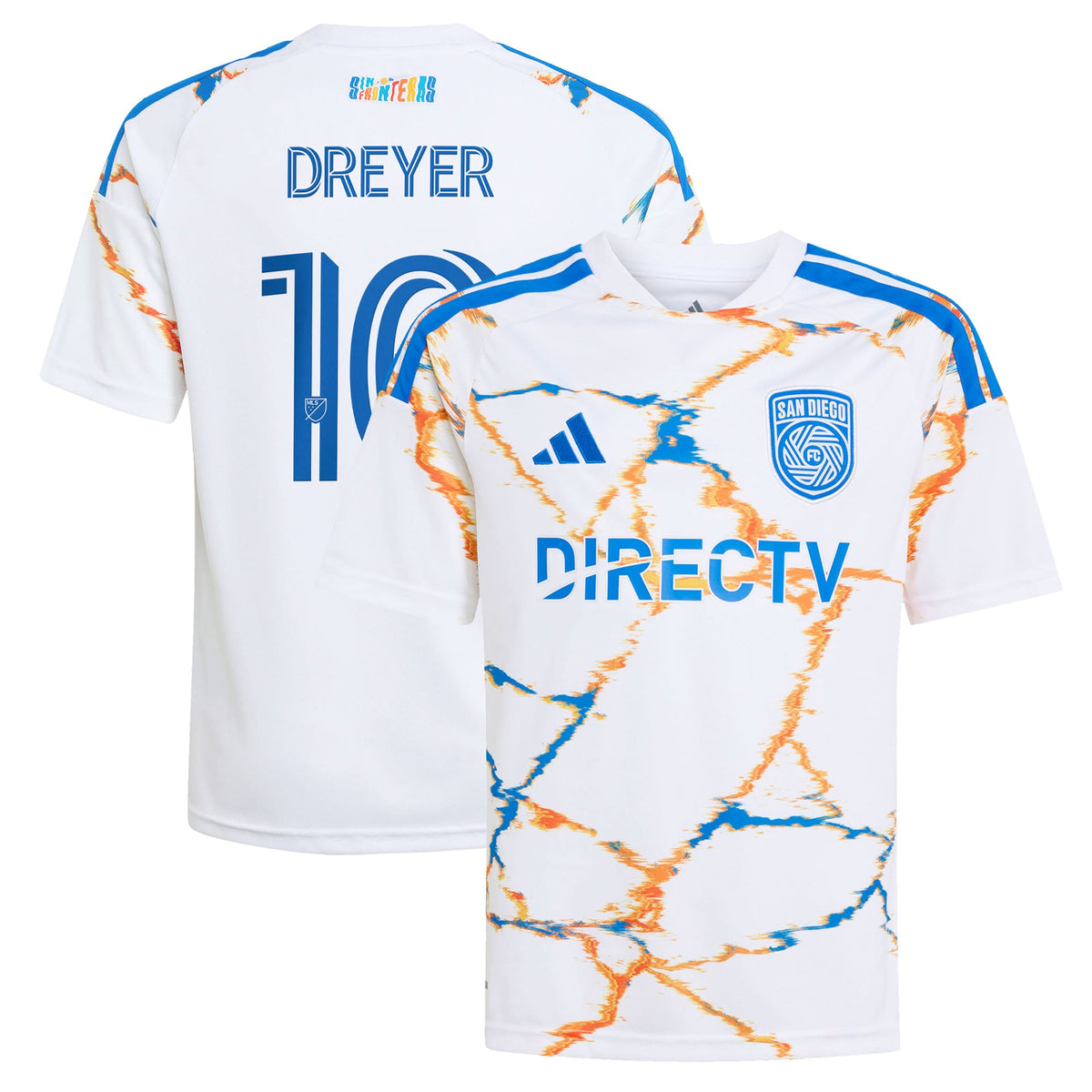 Youth San Diego FC Anders Dreyer White 2026 Unprecedented Unity Kit Replica Jersey