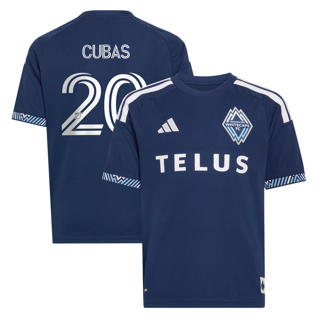 Youth Vancouver Whitecaps FC Andrés Cubas Blue The Coastal Jersey Replica Jersey