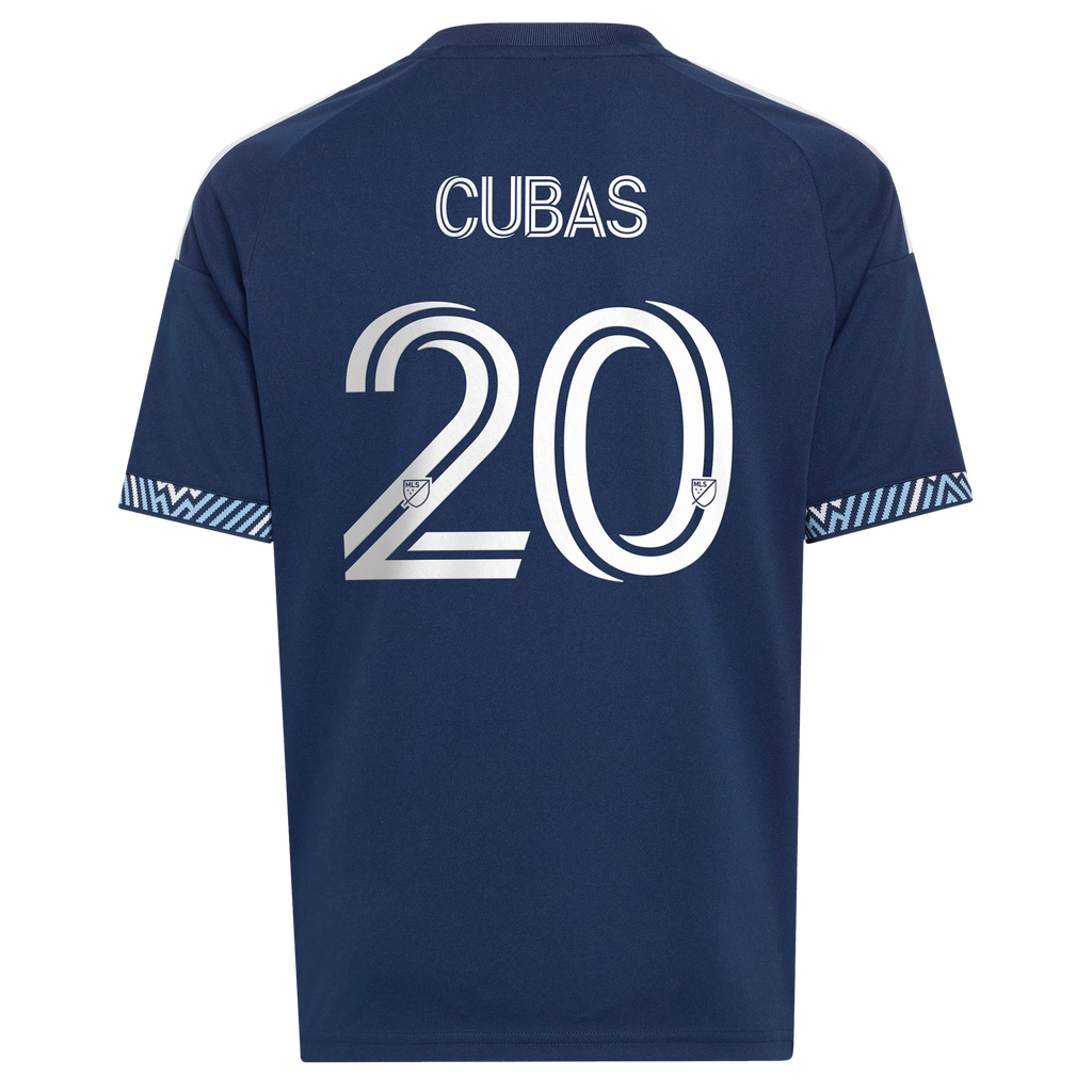 Youth Vancouver Whitecaps FC Andrés Cubas Blue The Coastal Jersey Replica Jersey