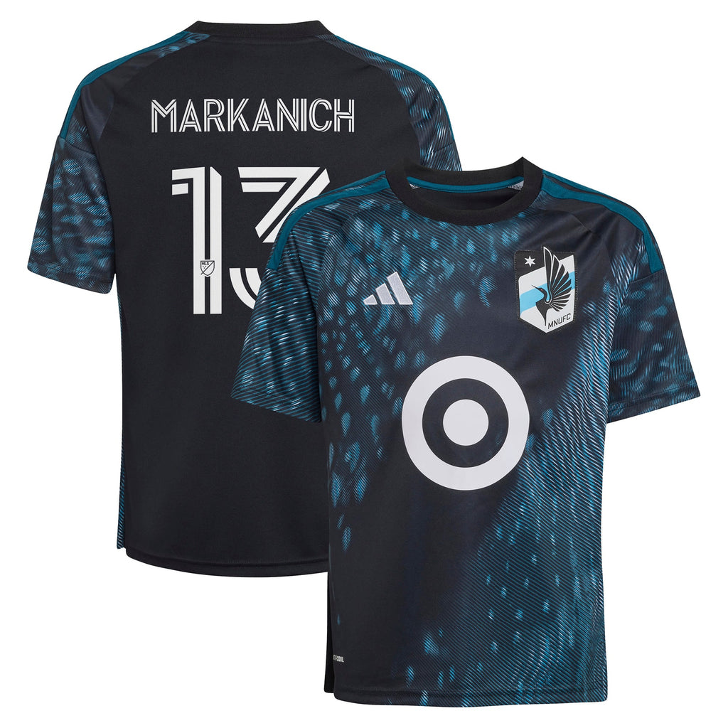 Youth Minnesota United FC Anthony Markanich Black 2026 The Decade Kit Replica Jersey