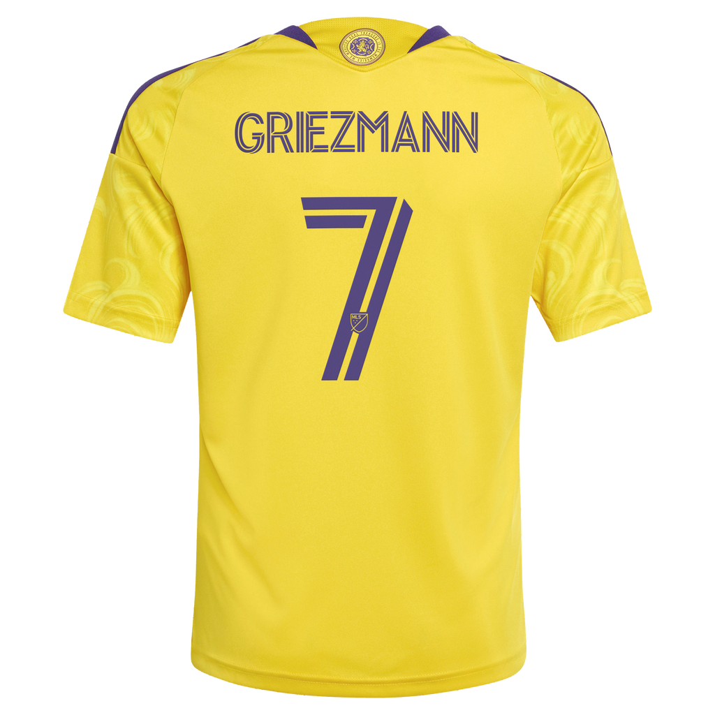 Youth Orlando City SC Antoine Griezmann Yellow 2026 Sunken Treasure Kit Replica Jersey