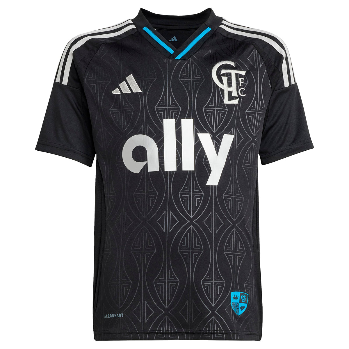 Youth Charlotte FC Ashley Westwood Black 2025 Fortress Kit Replica Player Jersey
