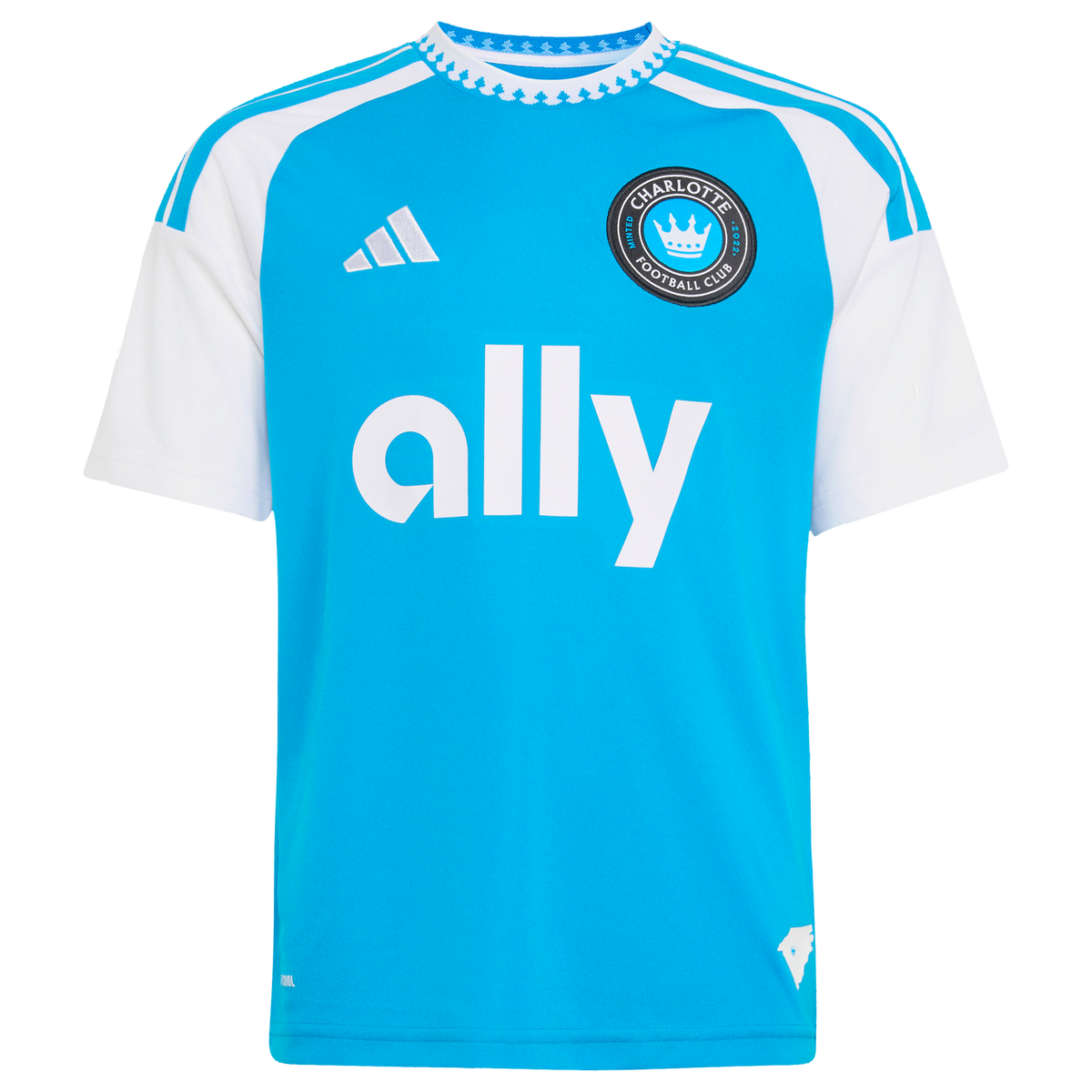 Youth Charlotte FC Ashley Westwood Blue 2026 Carolina Kit: Crowns Up Replica Jersey