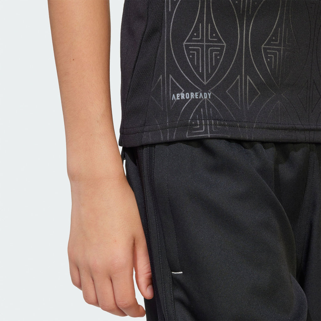 Youth Charlotte FC Black 2025 Fortress Kit Replica Jersey