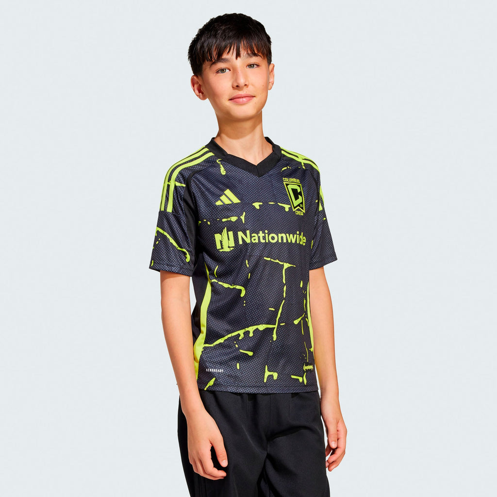 Youth Columbus Crew Black 2025 The Goosebumps Kit Replica Jersey