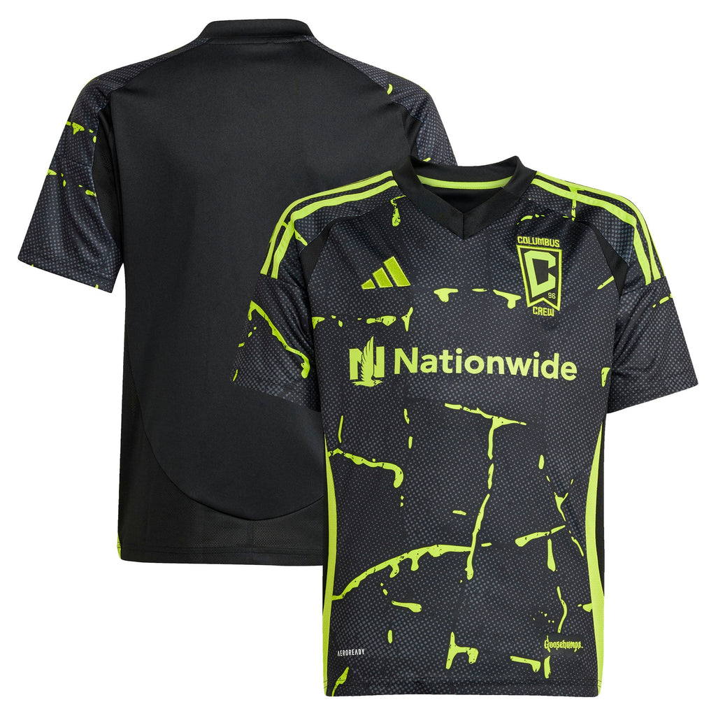 Youth Columbus Crew Black 2025 The Goosebumps Kit Replica Jersey