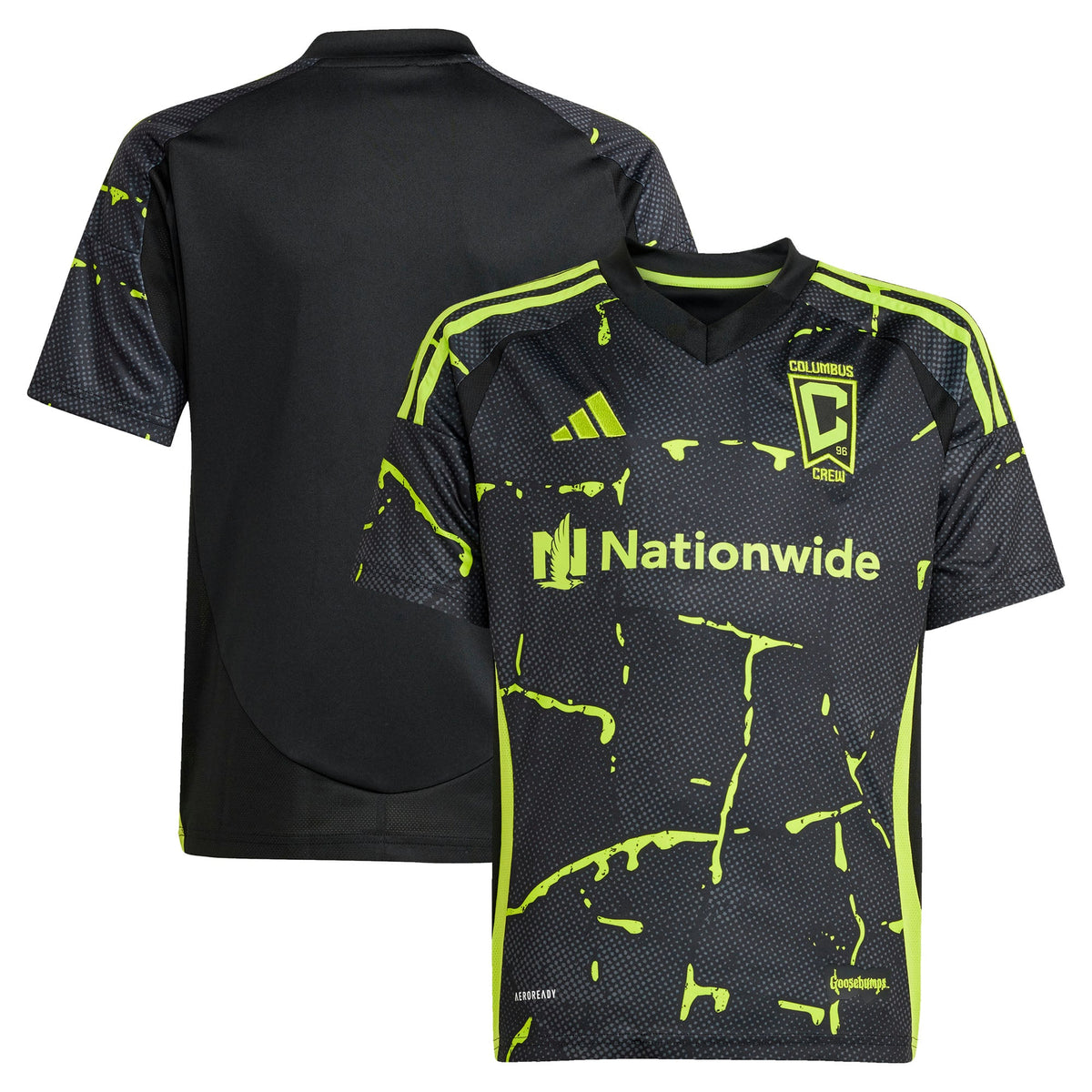 Youth Columbus Crew Black 2025 The Goosebumps Kit Replica Jersey