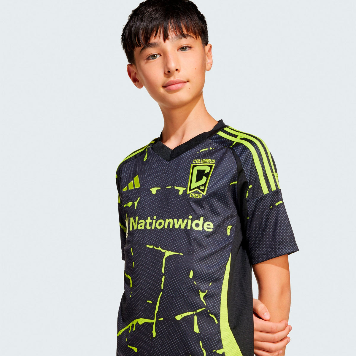 Youth Columbus Crew Black 2025 The Goosebumps Kit Replica Jersey