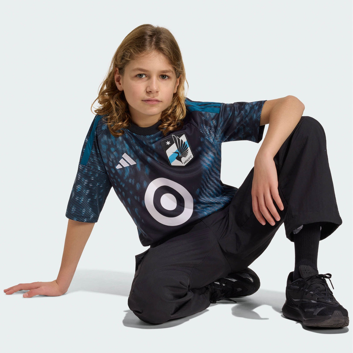 Youth Minnesota United FC Black 2026 The Decade Kit Replica Jersey