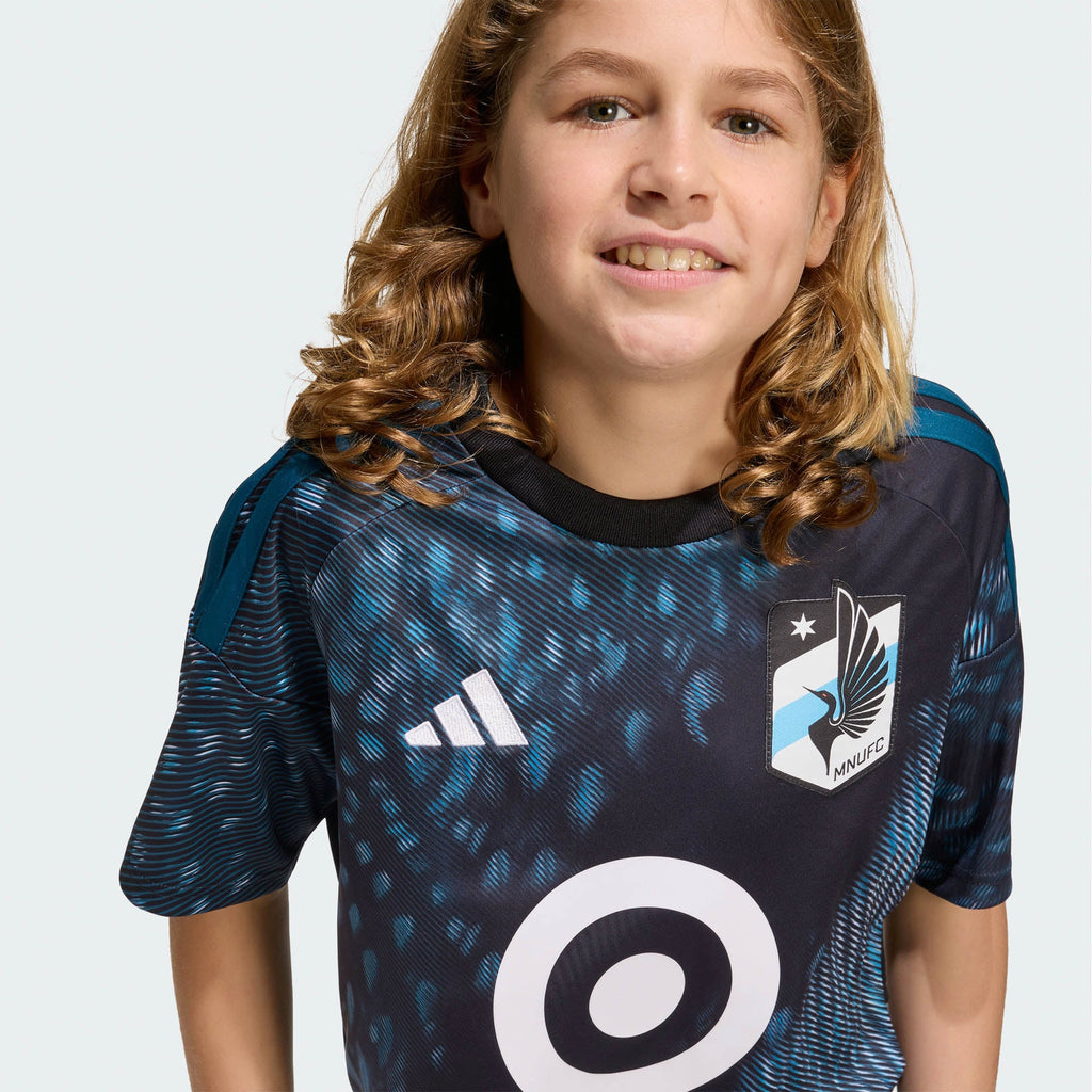 Youth Minnesota United FC Black 2026 The Decade Kit Replica Jersey