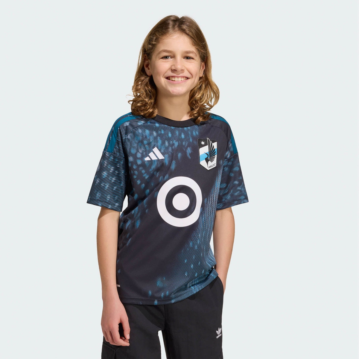 Youth Minnesota United FC Black 2026 The Decade Kit Replica Jersey