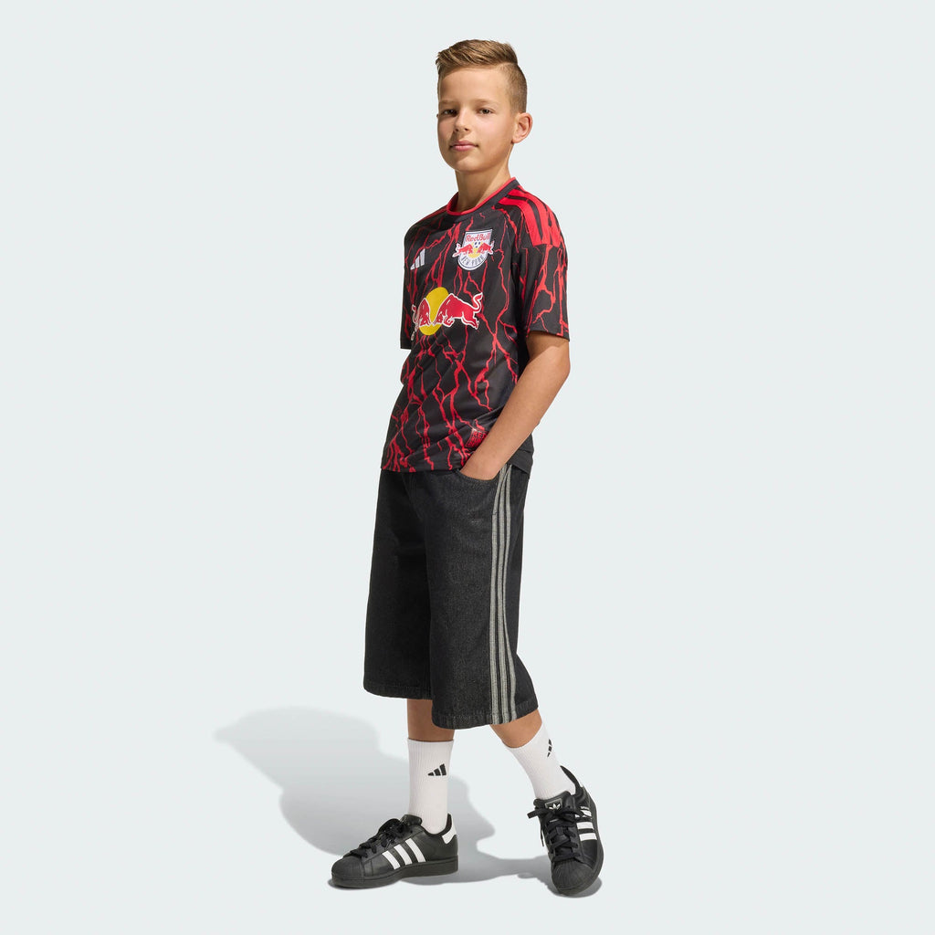 Youth New York Red Bulls Black 2026 The Rooted Kit Replica Jersey
