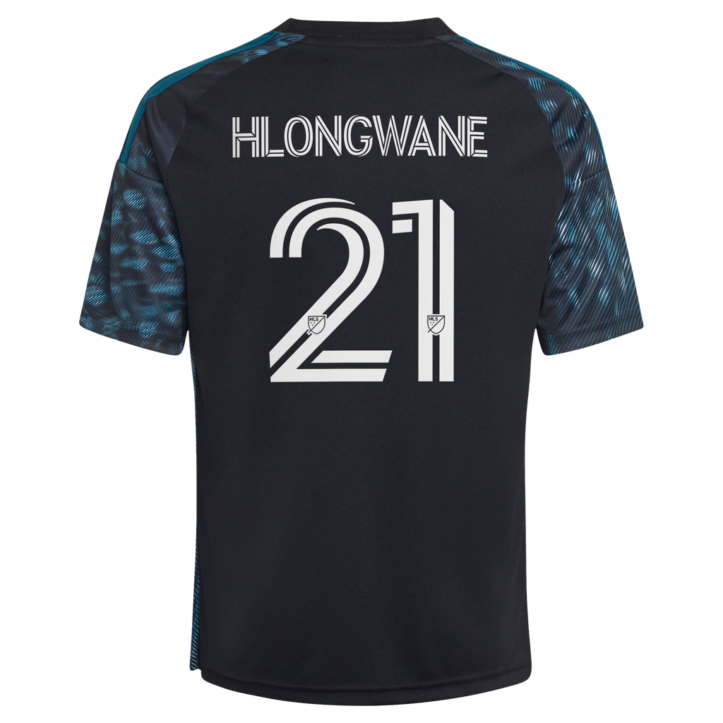 Youth Minnesota United FC Bongokuhle Hlongwane Black 2026 The Decade Kit Replica Jersey