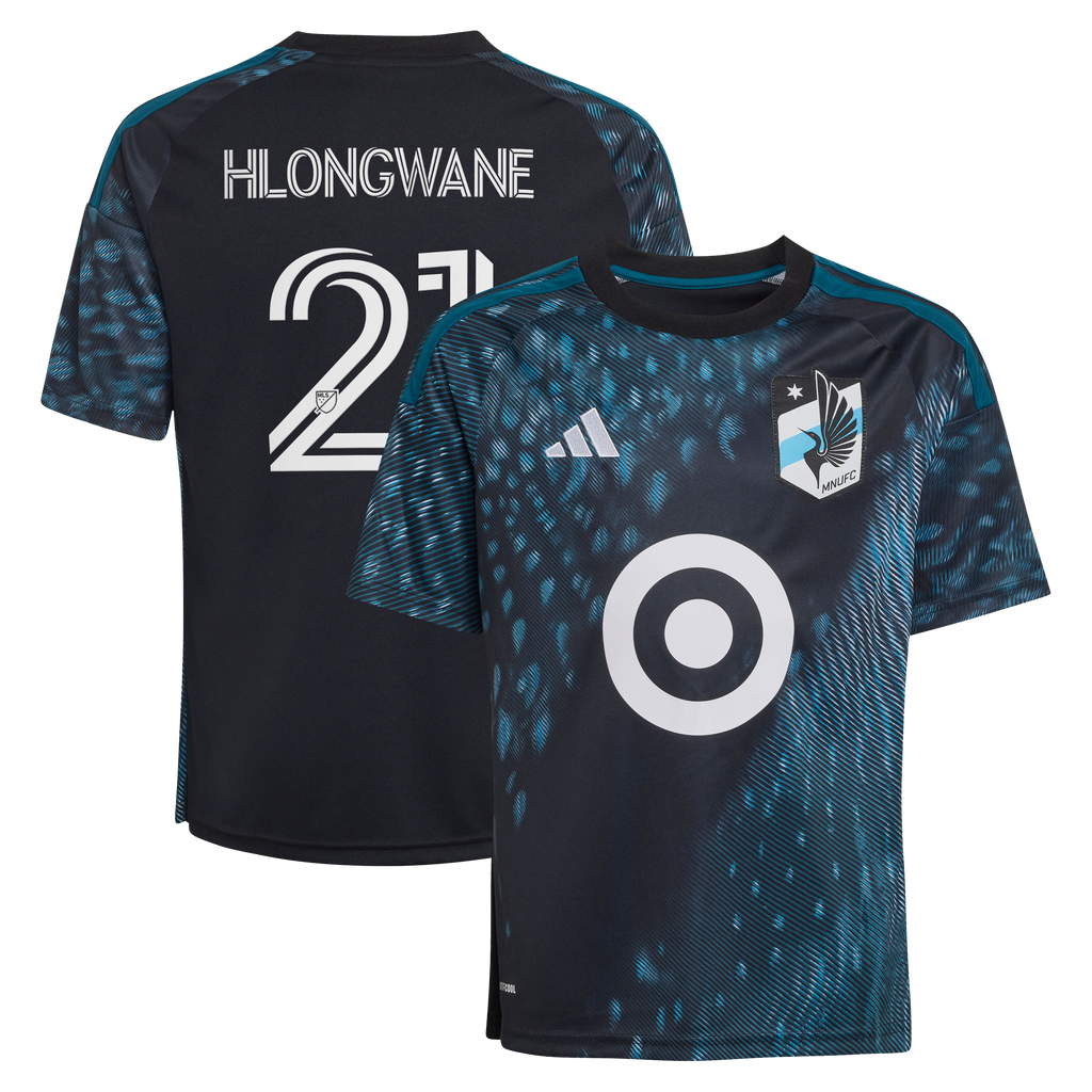 Youth Minnesota United FC Bongokuhle Hlongwane Black 2026 The Decade Kit Replica Jersey