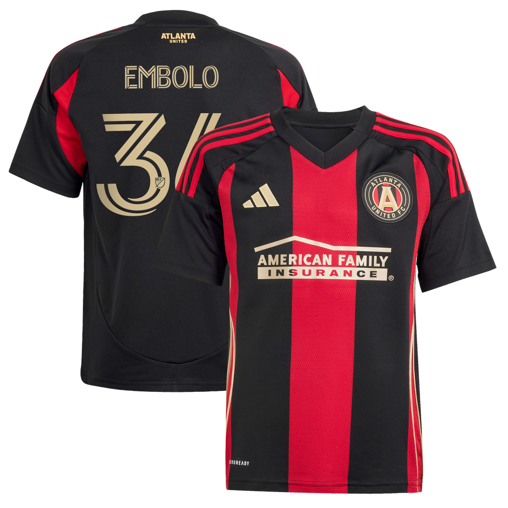 Youth Atlanta United FC Breel Embolo Black 2025 The Connector Replica Jersey