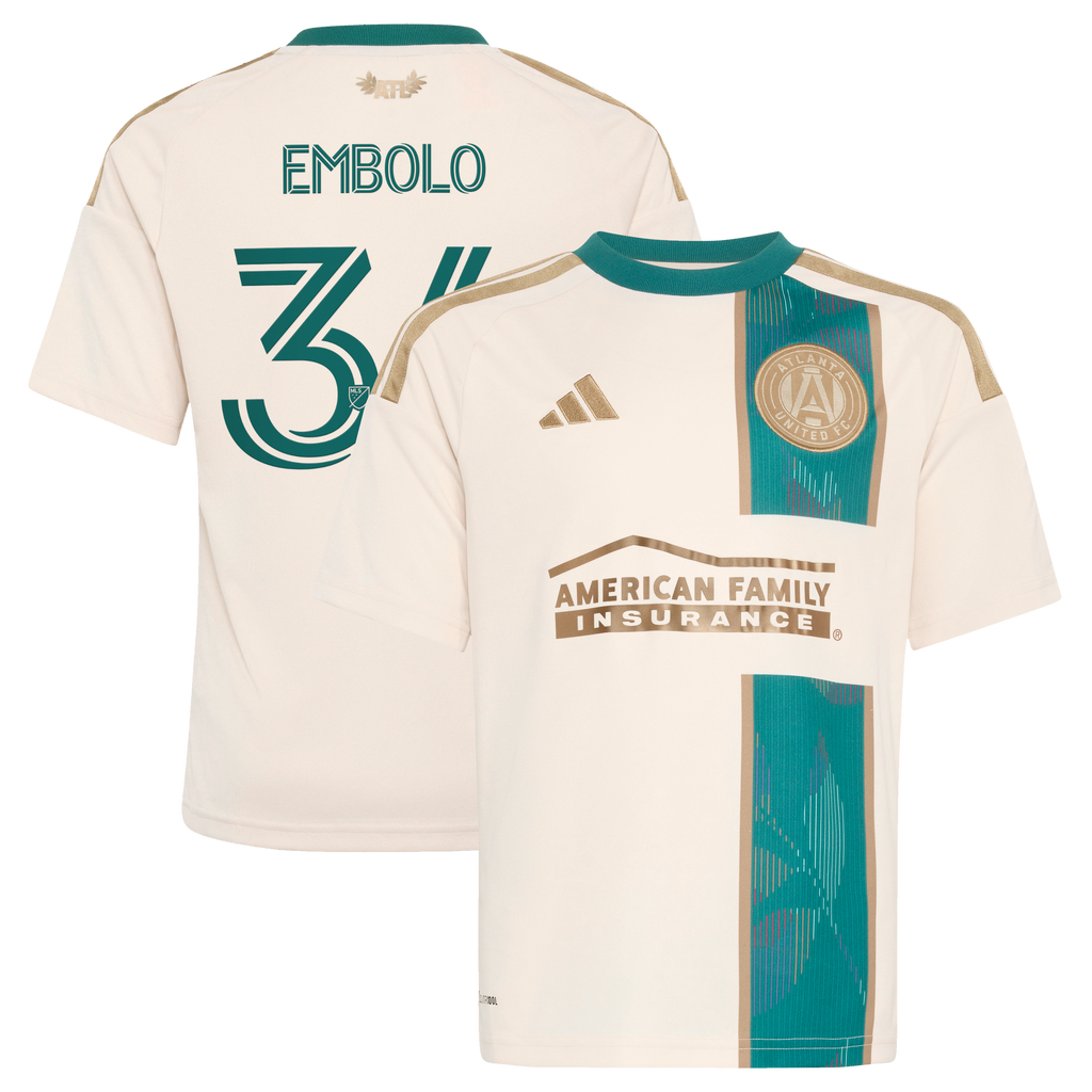 Youth Atlanta United FC Breel Embolo Tan 2026 Spirit of '96 Replica Jersey