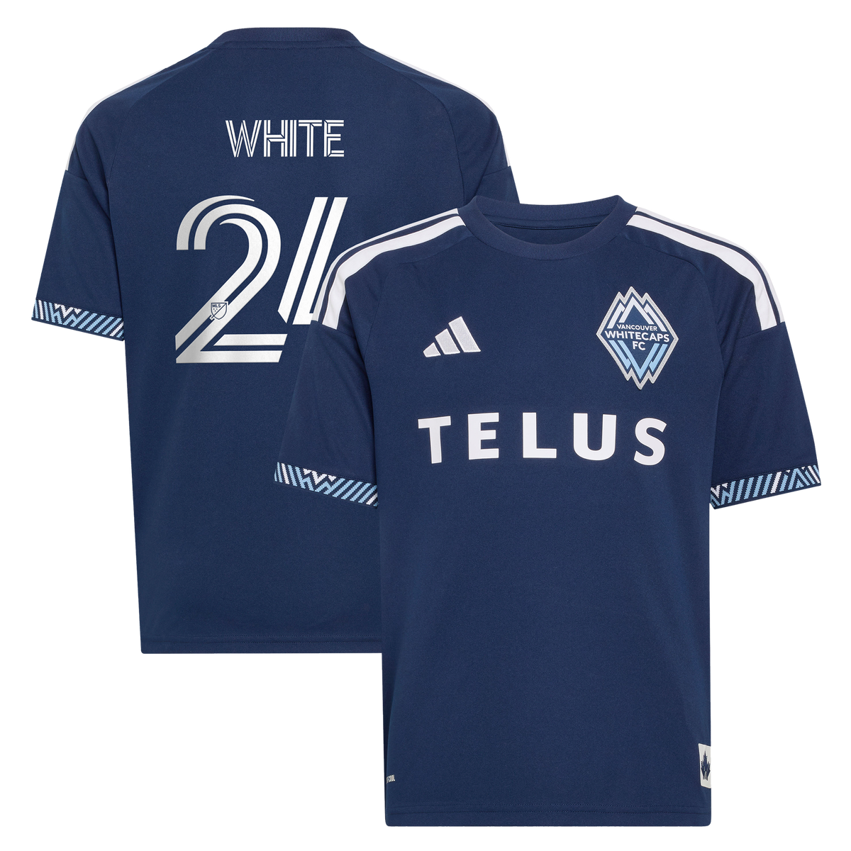 Youth Vancouver Whitecaps FC Brian White Blue The Coastal Jersey Replica Jersey
