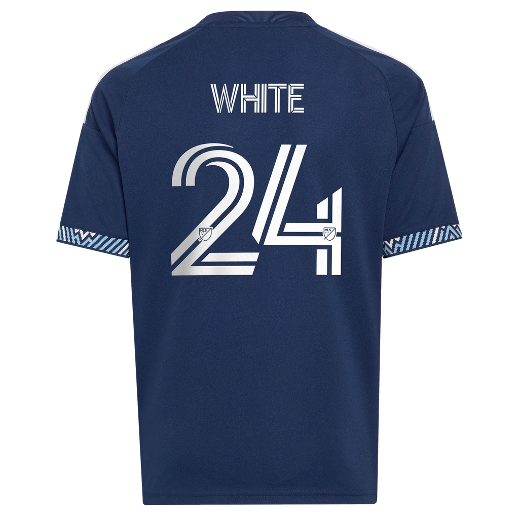 Youth Vancouver Whitecaps FC Brian White Blue The Coastal Jersey Replica Jersey