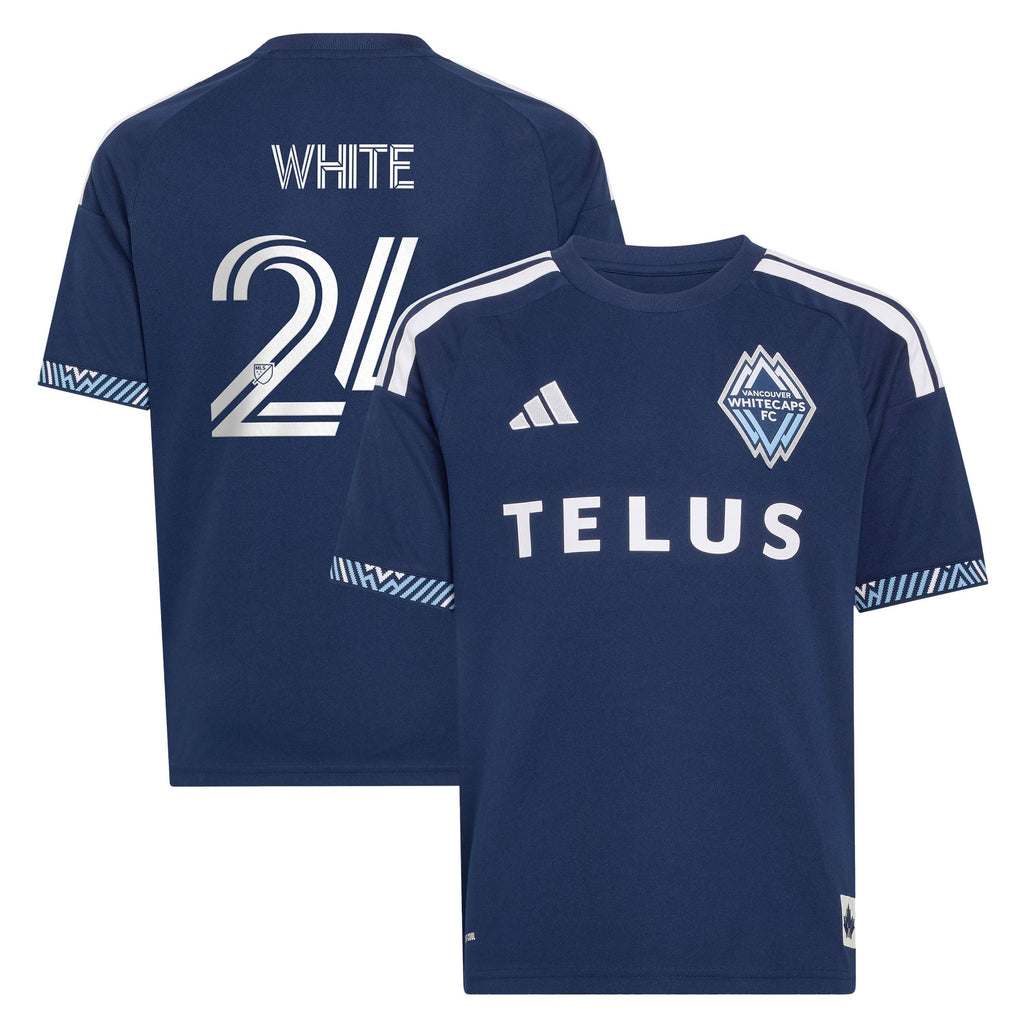 Youth Vancouver Whitecaps FC Brian White Blue The Coastal Jersey Replica Jersey