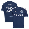 Youth Vancouver Whitecaps FC Brian White Blue The Coastal Jersey Replica Jersey
