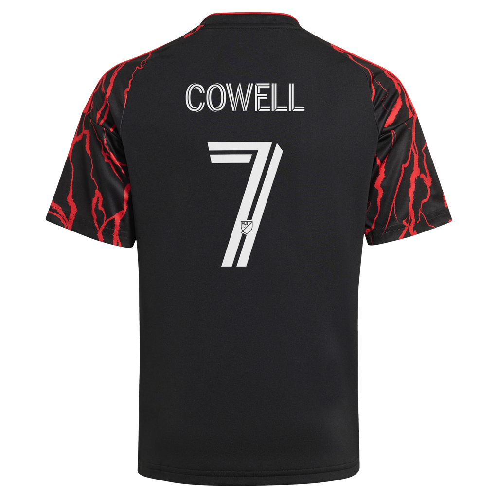 Youth New York Red Bulls Cade Cowell Black 2026 The Rooted Kit Replica Jersey
