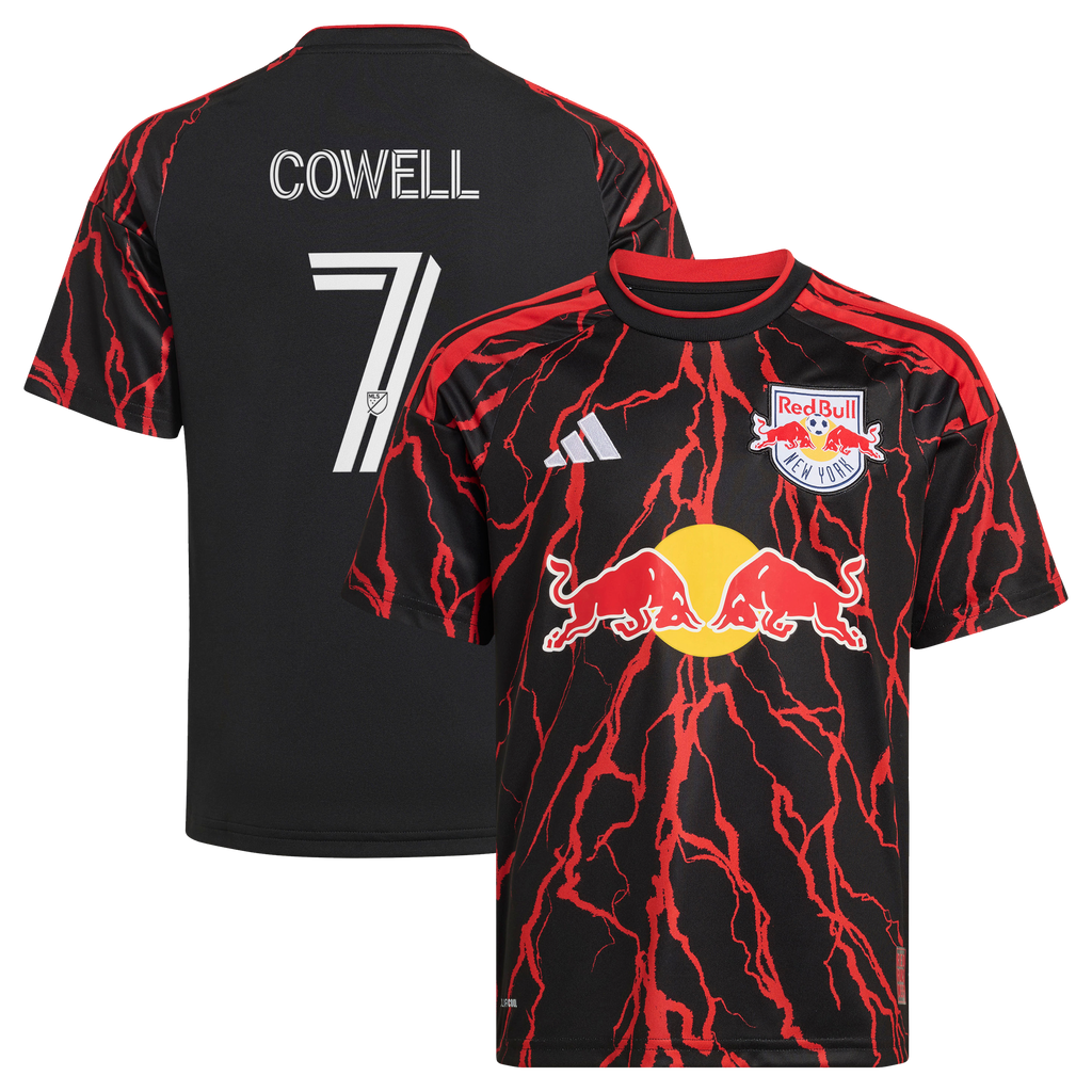 Youth New York Red Bulls Cade Cowell Black 2026 The Rooted Kit Replica Jersey